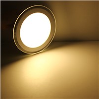 6W 12W 18W Round LED Panel Light Glass meterial Energy Saving Down Lights Warm white Cold white