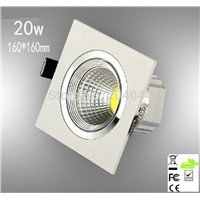 Led Spot 1pcs/lot 20w ,square Led Ceining Light 120lm/w,epistar Chip,,advantage Product,high Quality Light.3years Warranty Time