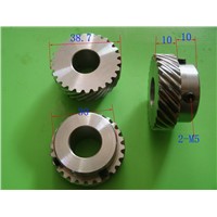 Diameter:38.7MM   1M -26Teeths 45-Degree Helical Gear -Right hand  -hole d:15mm