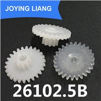 Wholesale 26102.5B Gears Module 0.5 Plastic Gear Double Cone 26T/ 10T 2.5MM Loose Shaft Hole Wheel Gear (2500pcs/lot)