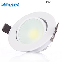 MORSEN 50pcs Newest 3W AC220V COB Led Ceiling Downlight Light Recessed Led Wall Light With Driver For Home Corridor Lighting#15