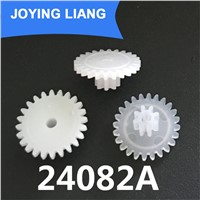 24082A Modulus 0.5M Plastic POM Gear Double Layer 24T/ 8T 2MM Tight Hole Toy Gear Wheels Factory Wholesale 5000pcs/lot