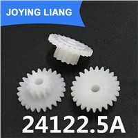 24122.5A Gears 0.5M POM Plastic Double Layer 24 Tooth / 12 Tooth Tight 2.5mm Shaft Hole Gear Wheels (2500pcs/lot)