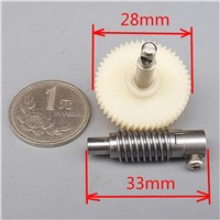 5 PCS Worm Reduction Gear set Train Metal and Plastic Gearset for DIY Production VE845