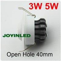 5pcs white finishing bedroom lamps AC85-265V 3W 5W mini COB recessed LED ceiling lights
