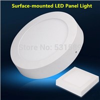 New DHL 30PCS Dimmable /No Dimmable 6w/12w/18W surface mounted led panel lighting  SMD2835 high lumen External Power Supply