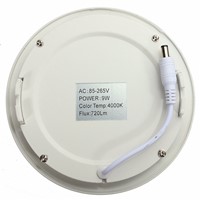 Dimmable LED Downlight 9W Ceiling Round Ultrathin Power Driver Ceiling Panel Lights Cool/Natural/Warm White 85-265V+LED Driver