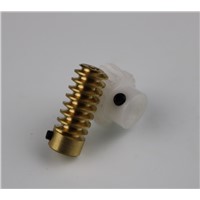 0.8M-20T Plastic Worm gear(Outer d:34.5mm  hole:5mm) +copper worm rod (D:10mm hole:3mm) DC motor remote control components
