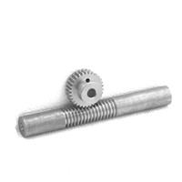 1M-25teeths Metal steel worm gear + worm rod reducer transmission parts -1(gear hole:5mm)