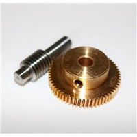 0.5M-40T Gear Diameter:21.2mm  Hole:5mm  Rod L:33MM  Stainless Steel Worm Gear