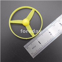 1PC 58MM 3-blade propeller with ring Plastic Marine trilobites 3 leaf helix OARS aperture=2mm D=58mm 5.8cm YELLOW *FD014