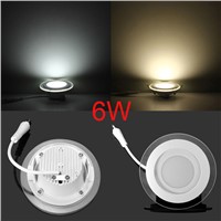 6W 12W 18W Round LED Panel Light Glass meterial Energy Saving Down Lights Warm white Cold white CE ROSH