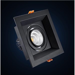 2pcs black-square Dimmable Led COB Ceiling led downlight 10w 15w rotating 110/220V Warm / white surface mounted Indoor Lighting
