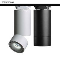 2017 NEW 360 degree rotation 7W/12W COB LED Track Spotlight Tracking Rail Lighting Aluminum for Commercial Residential Lighting