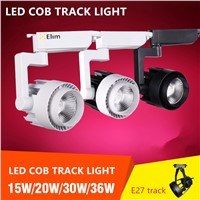 LED Track light cob 15w 20w 30w 36w 2 phase 3 phase Clothing Shop Windows Showrooms Exhibition Spotlight COB Ceiling Spot Lamp