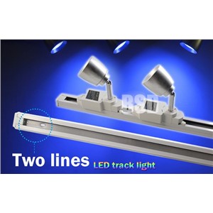 2.4G  WiFi Phone Control  LED RGBW 7W AC86-265V Color Changing Two Lines Adjustable Track Rail Spot Light Lamp