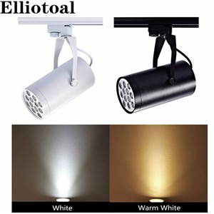 LED Track lighting 3W 7W 12W 18W Track Lighting Retail Spot Wall Lamp Rail Spotlights Replace Halogen Lamps White/Black