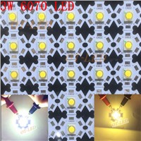 100pcs 3W SemiLeds High Power LED Chip light Diode emitter White 6000-6500K Warm White 3000-3200K Yellow 590nm with 20MM/16MMPCB