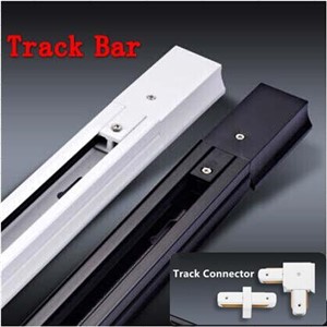 LED track light 10W 20W LED track lamp ceiling spot light track bar length 1 m (white and black optional)