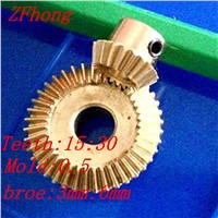 A pair 1:2 brass Bevel Gear Brass Right Angle Transmission parts machine parts DIY