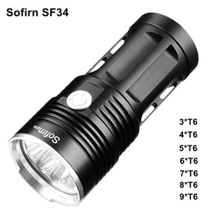 Sofirn SF34 Powerful LED Flashlight 3000LM Cree LED Torch Light 18650 Tactical Flashlight 5 Modes Linterna Portable Lamp Light
