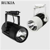 rukia LED Track Light 15W 20W COB Rail Lamp Spotlight Shoe Clothing Store Shop Lights Supermarket Indoor Lighting 110V 220v