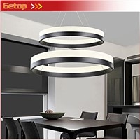Best Price Modern Two Rings (11.8 - 19.7 Inches) Ceiling Light Fixture LED Lighting Circular Acrylic Lights