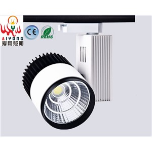 Free shipping 30w COB track light LED track light clothing exhibition hall the LED to shoot the light with the window