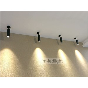 led ceiling light spot 5W 7W COB wall spot led Bridgelux warm / netural / cold white adjustable spotlight free ship 30pcs