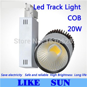 FREE SHIPPING New Arrival Led Track Light COB 20W  120 Beam angle AC 85-265V led spot lighting + CE ROHS CSA UL