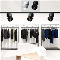 15W 20W COB LED Track Light Rail Spotlight for Home Clothing Shoes Store Adjustable Dimmable 85-265V