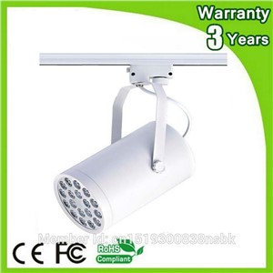 (50PCS/Lot) Epistar Chip 3 Years Warranty Thick Housing 18W LED Track Light Dimmable Spot Bulb Spotlight Rail