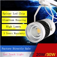 Free Shipping 10pcs/lot 20W COB led track light clothing store spot lighting rail track spot lamp for Indoor lamp 85V~265V