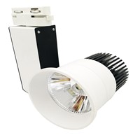 NEW arrival 20W LED COB Track light AC85~265V black add white body decorative supermakret store led track lamp warm white/white