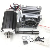 Nema23 Worm Geared 30:1 Stepper Motor 2ph L112mm 4.2A 4 Leads Gearbox Speed Reducer for CNC Router