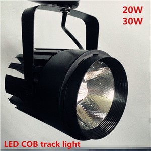 wholesale 2pcs/lot 20W COB LED Track Light Bulb Taiwan Epistar chip spot light 85-265 Volt LED Wall Track Lighting Shell black