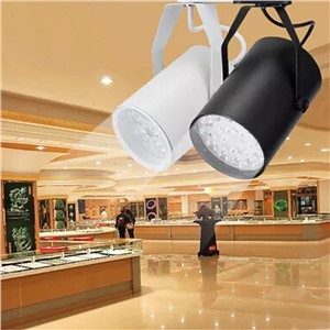 4pcs/lot 12W Noverty led track lighting AC85-265V aluminum white and black shell rail ceiling light spotlight best price