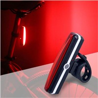 USB Rechargeable Red Bicycle Tail Light White Bike Cycling Rear Lamp Taillight 26 LEDs Rain Water Proof Warning Bike Lights