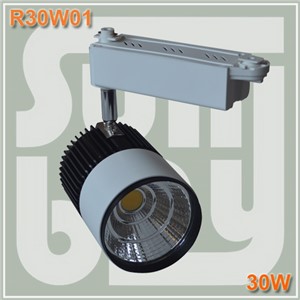 Free shipping LED track light 30W COB high lumens high quality rail light spotlight two years warranty