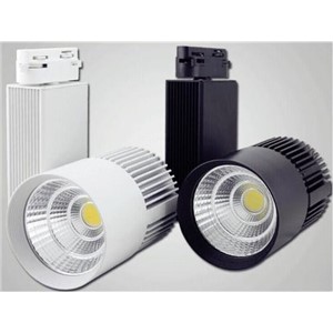 20W COB LED track light 3-wire ( white or black Body ) spotlight rail track light lamp AC85V-240V 50pcs/lot