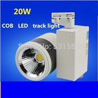 20pcs/lot Free shipping20w LED Track Spotlight 85~100LM/W Track light AC85~265V,Integrated chips 2 PIN