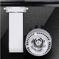 Free Shipping 20W COB LED Track light AC 85V-265V integration lights tracking wall lamp for store shopping mall 2 Rail lighting