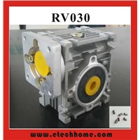 5:1 Worm Reducer RV030 Worm Gearbox Speed Reducer With Shaft Sleeve Adaptor for 8mm Input Shaft of Nema 23 Motor
