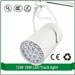 15W high power led track light led track lighting 2 phase track lights