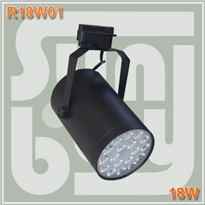 Free shipping led rail lighting 18W led track light high quality high lumens spotlight for store lighting