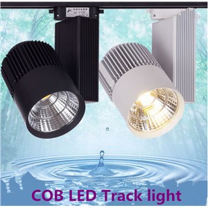 DHL 10PCS LED Track Light 30W COB Rail Light Spotlight Lamp Replace 300W Halogen Lamp 110v 120v 220v 230v 240v