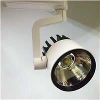 30W LED Tracklight 2wire 3 wire,COB Rail Light Spotlight Lamp Replace 300W Halogen Lamp AC110V120V220V230V