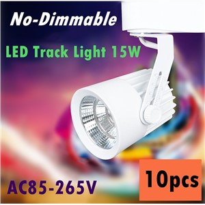 110V 220V 230V 240V track spotlight LED rail spot light lamp COB 15W LED track light Free Shipping 10pcs/lot