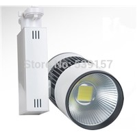 Free Shipping 30W COB LED Track Lights with Epistar LED Chip Commercial Lighting 2 Years Warranty 6pcs/lot