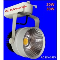 LED Track Light 30W COB Rail Light Spotlight Lamp Replace 300W Halogen Lamp 110v 230V Boutiques Bar Lights led ceiling Art US UK